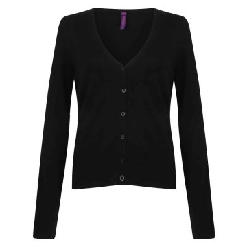 Henbury Ladies Lightweight V Neck Cardigan H726