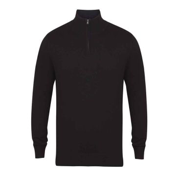 Henbury Zip Neck Sweater H729