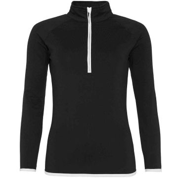 AWDis Ladies Cool Half Zip Sweat Top JC036