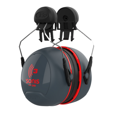 Sonis® 3 Mounted Ear Defenders 36dB SNR Grey/Red