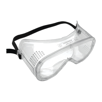 Martcare® Impact Goggles - Clear Lens - Black Strap