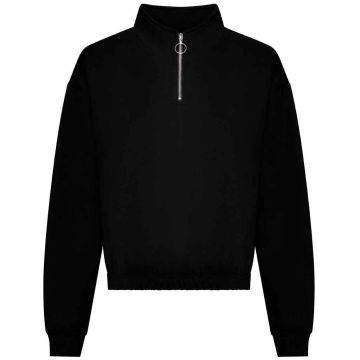 AWDis Ladies Cropped 1/4 Zip Sweatshirt JH037