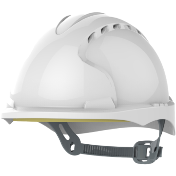 EVOLite® Safety Helmet - Micro Peak - Wheel Ratchet - Vented - White