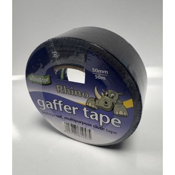 Ultratape Rhino Gaffer Tape 50mm x 50m - Black 