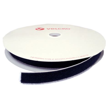 Black Loop 20mm x 25mt Velcro Adhesive (Rip'n'Grip)