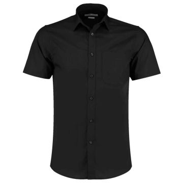 Kustom Kit Short Sleeve Tailored Poplin Shirt K141