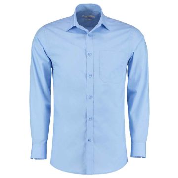 Kustom Kit Long Sleeve Tailored Poplin Shirt K142