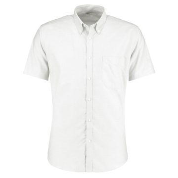 Kustom Kit Short Sleeve Slim Fit Oxford Shirt K183