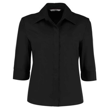 Kustom Kit Ladies 3/4 Sleeve Tailored Continental Shirt K715