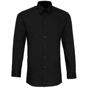 Premier Long Sleeve Fitted Poplin Shirt PR204