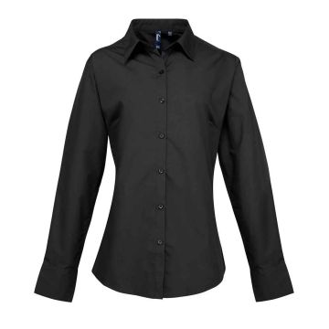 Premier Ladies Supreme Long Sleeve Poplin Shirt PR307