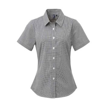 Premier Ladies Gingham Short Sleeve Shirt PR321