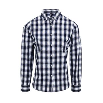 Premier Ladies Mulligan Check Long Sleeve Shirt PR350