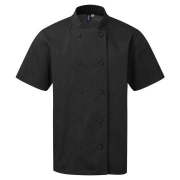 Premier Coolchecker Short Sleeve Chef's Jacket PR902