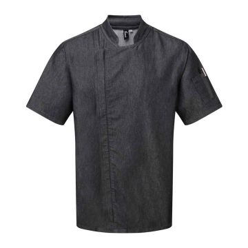 Premier Short Sleeve Zipped Chef's Jacket PR906