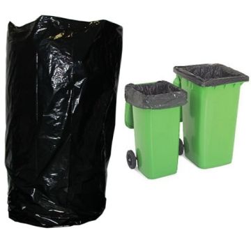 Wheelie Bin Liner 30x46x54" 160Gauge Black (Pack of 100)