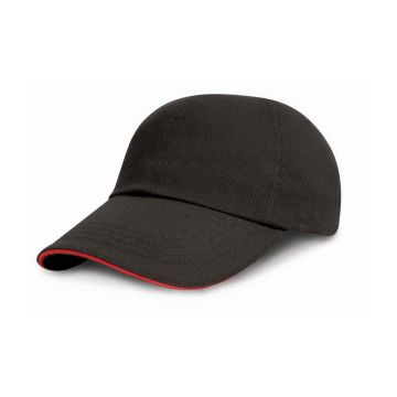 Result Low Profile Heavy Brushed Cotton Cap with Sandwich Peak RC024P