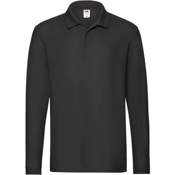 Fruit of the Loom Premium Long Sleeve Cotton Pique Polo Shirt SS24
