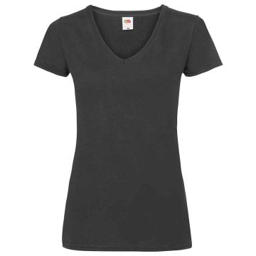 Fruit of the Loom Lady Fit Value V Neck T-Shirt SS702
