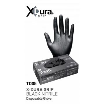 Black Nitrile Disposable Gloves TD05 (Box of 50)