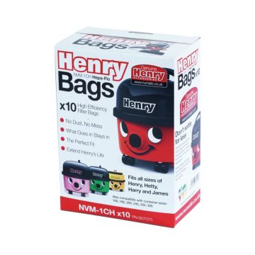 NVM1CH Numatic Hepa-Flo Vacuum Cleaner Dust Bags (Pack 10)