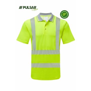 PULSAR LIFE Men's Short Sleeve Hi-Vis Polo Shirt LFE923(LFE900 REBRAND)