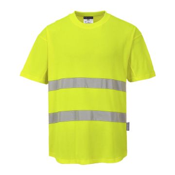 Hi-Vis Cotton Comfort Mesh Insert T-Shirt S/S C394