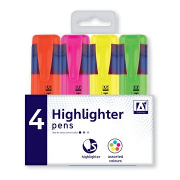 Highlighter Pens (Pack of 4)