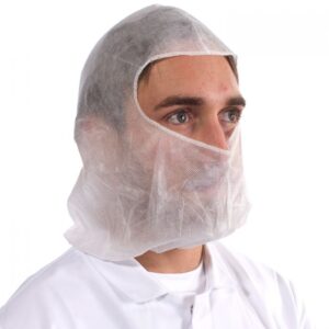 Balaclava Hood Non-Woven White