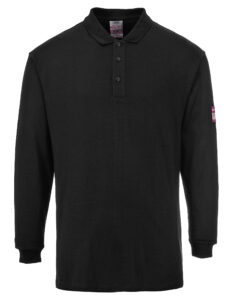 FR10 Flame Resistant Anti-Static Long Sleeved Polo Shirt