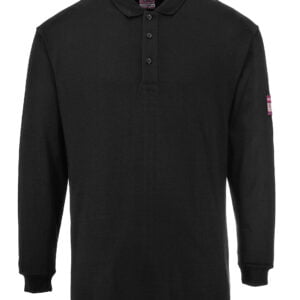 FR10 Flame Resistant Anti-Static Long Sleeved Polo Shirt