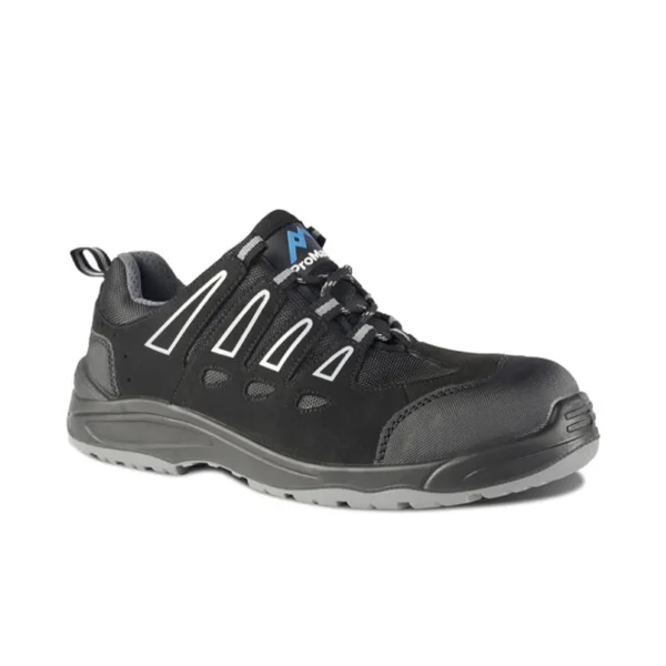 Rock Fall Bridgeport PM4040 Black Suede Light Flexible Safety Trainers