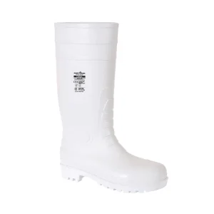 Food Safety PVC Wellington Work Boot FW84 S4 Steel Toe White