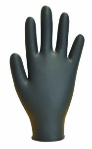 GL897 Black Powder Free Nitrile Disposable Gloves (Box/100)