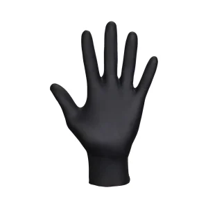 GL897 Black Powder Free Nitrile Disposable Gloves (Box/100)