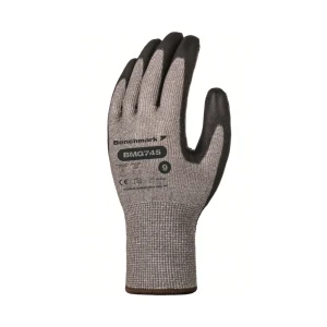 Benchmark Cut D Nylon/PU Glove BMG745 Grey/Black