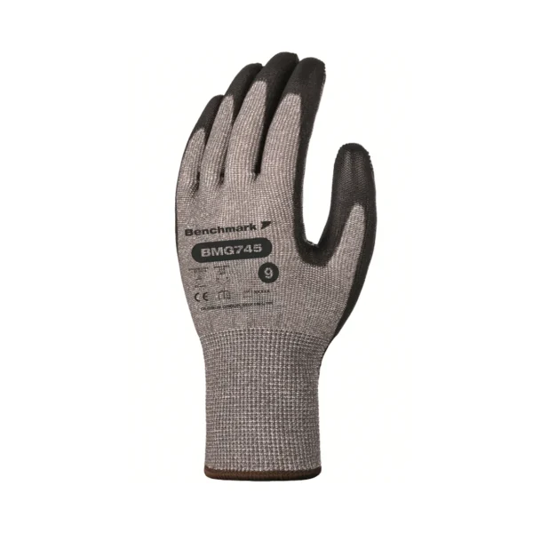 Benchmark Cut D Nylon/PU Glove BMG745 Grey/Black