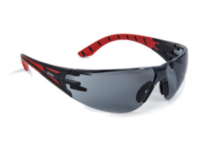 Riley Stream Grey Lens/ Red Arms Safety Spec