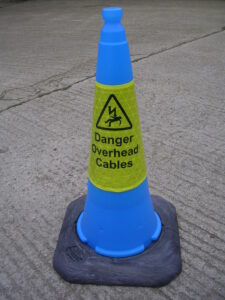 Dominator Cone Blue 75cm Electrical Warning