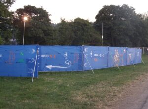 Fence Scrim Blue 1.83x200m