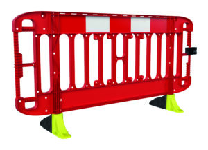 Titan Barrier System 2m Red with Anti-trip Foot