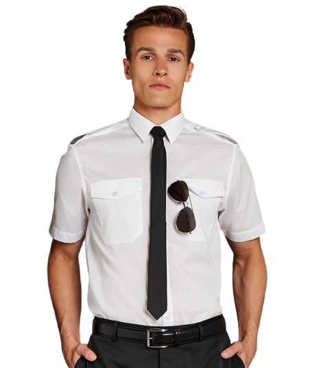 Kustom Kit K133 Short Sleeve Tailored Pilot Shirt