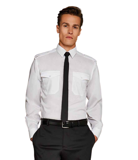 Kustom Kit K134 Long Sleeve Tailored Pilot Shirt