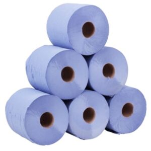 Concept Blue Centrefeed Embossed Wiper Roll 6X150m, 2 ply