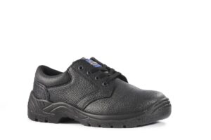 Rock Fall Omaha – Black Buffalo Leather Anti-fatigue Safety Shoes