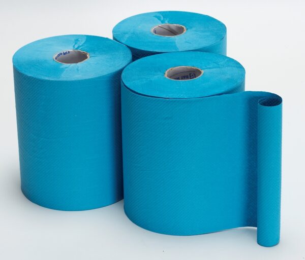 Paper Northwood Control Roll 1-ply Blue 6 Pack x 155m