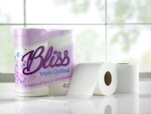 Bliss 3Ply Luxury Quilted Toilet Rolls 10 x 4 Pack