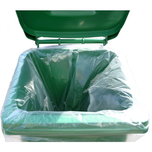 Wheelie Bin Liner 30x46x54″ 160 Gauge Clear (100)