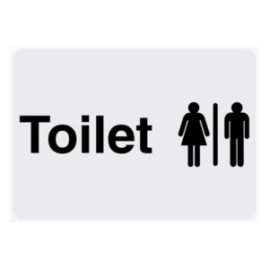 Foamex Sign 210x297mm “Toilet”