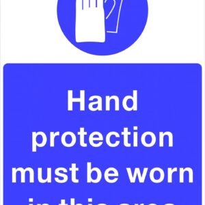 Foamex Sign Hand Protection